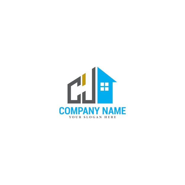 Diseño del logotipo de la construcción y los bienes raíces