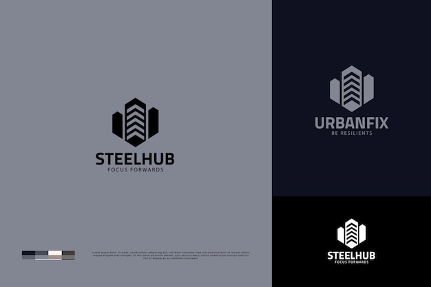 Diseño de logotipo de construcción elegante ai generado plantilla Branding estilo clásico