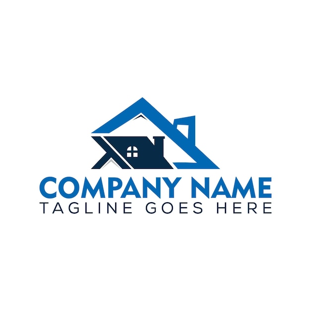 Diseño de logotipo de construcción con formato vectorial.