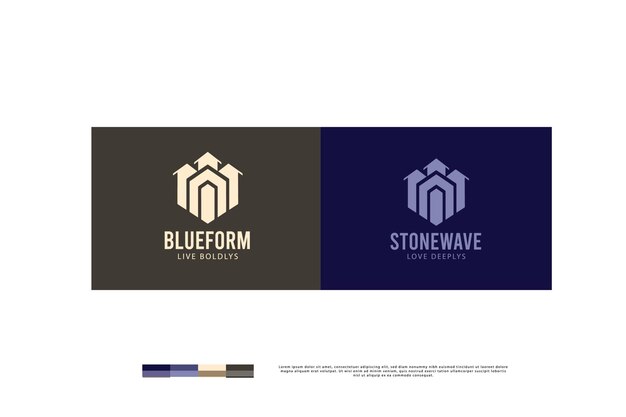 Diseño de logotipo de construcción llamativo ai generado plantilla Branding estilo clásico