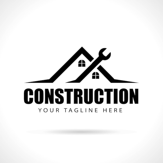 Diseño de logotipo de construcción Logotipo moderno mínimo de construcción