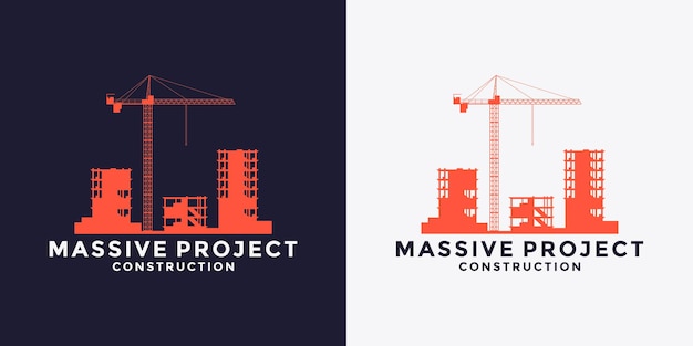 Diseño de logotipo de construcción masiva para su contratista, edificios, arquitecto