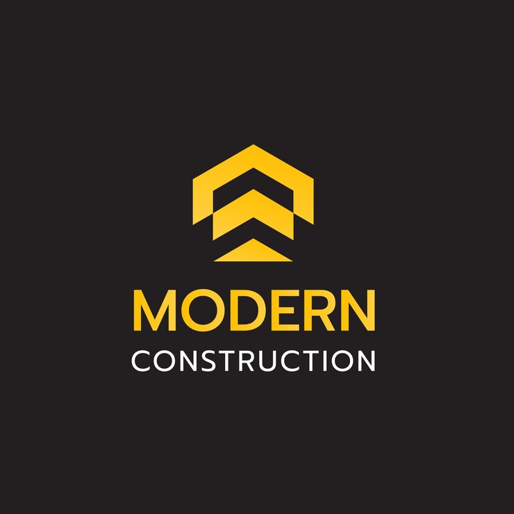 Diseño de logotipo de construcción moderna