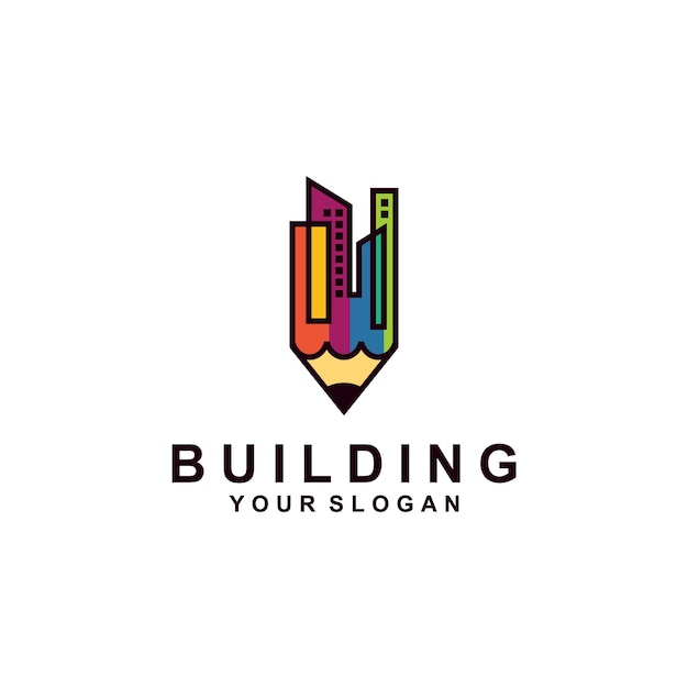 Diseño de logotipo de construcción