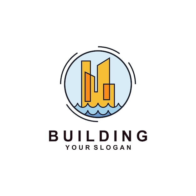 Diseño de logotipo de construcción