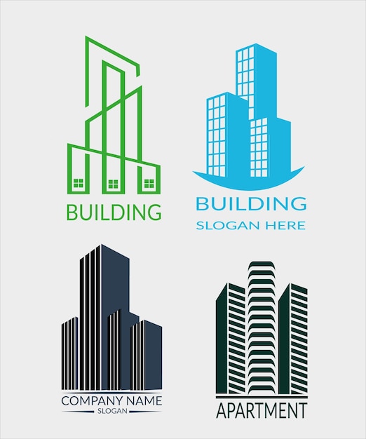 Diseño de logotipo de construcción