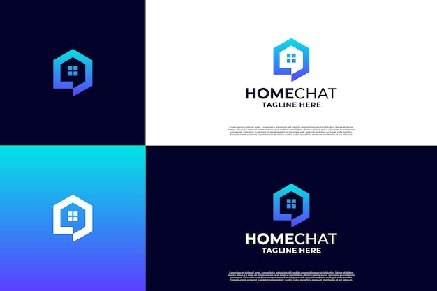 Diseño del logotipo de la consulta de la casa simple