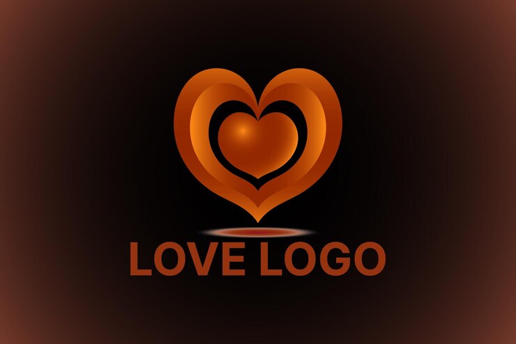 Vector diseño del logotipo del corazón