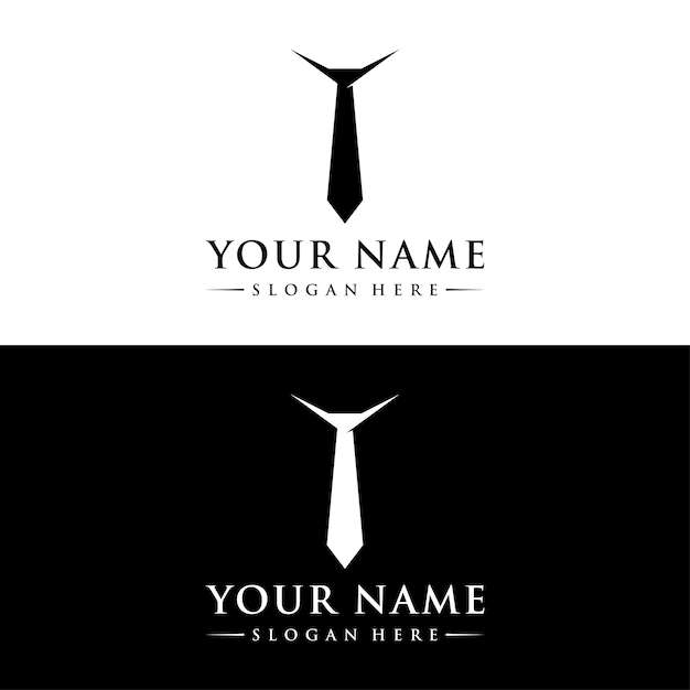 Diseño de logotipo de corbata de caballero vintage Logotipo de ropa de hombre elegante