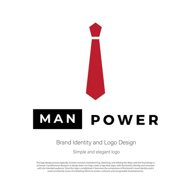 diseño de logotipo de corbata para la marca de una empresa empresarial o financiera