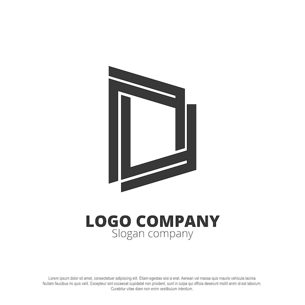 Vector diseño del logotipo corporativo