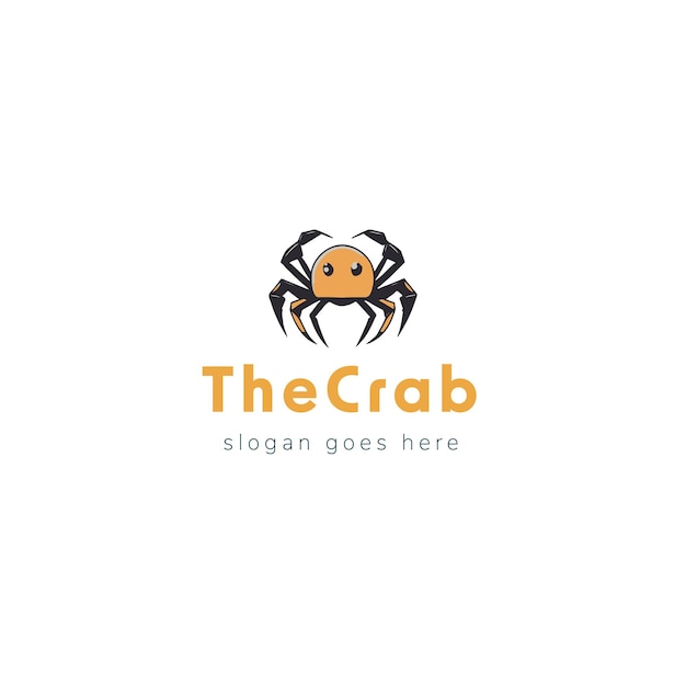 Diseño del logotipo de Crab Vector