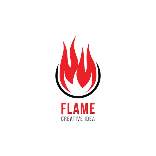 Diseño del logotipo de Creative Flame Concept