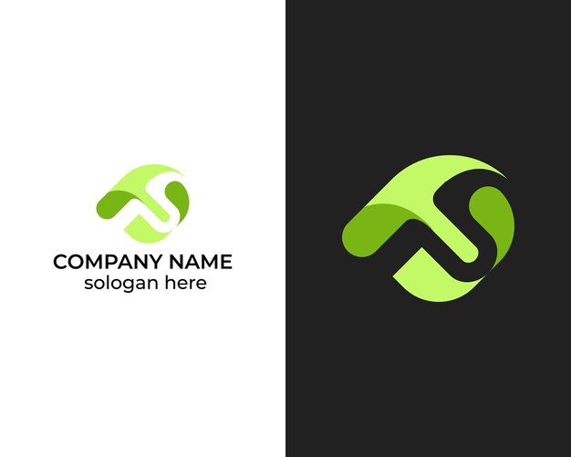 Diseño del logotipo Creative Modern Letter FU para empresas