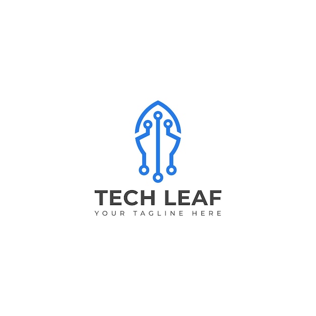 Diseño del logotipo de Creative Tech Leaf