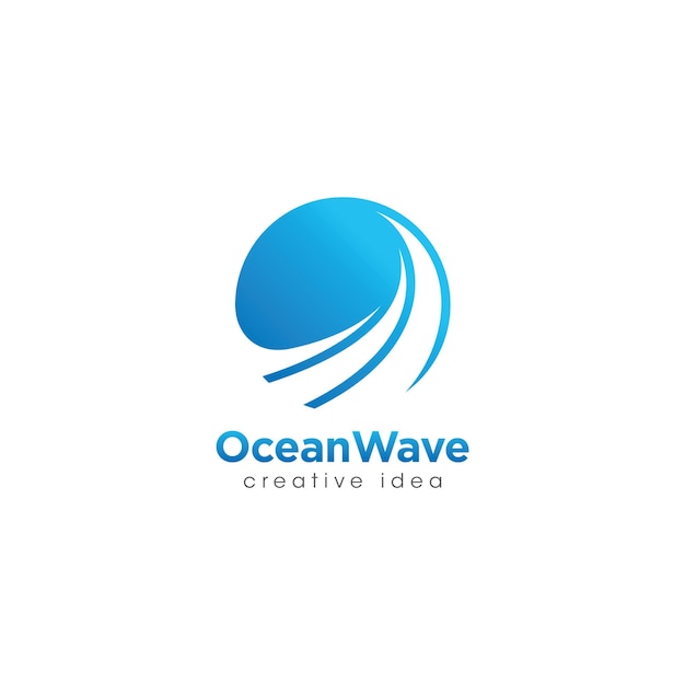 Diseño del logotipo de Creative Wave Concept
