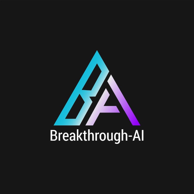 Diseño de logotipo creativo ba.