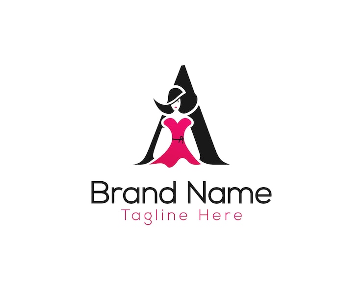 Vector un diseño de logotipo creativo para una boutique o una marca de moda