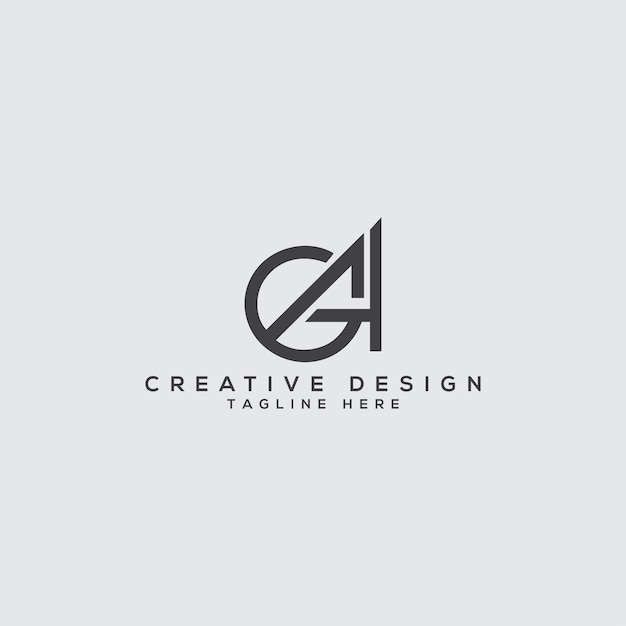 Diseño de logotipo creativo ga