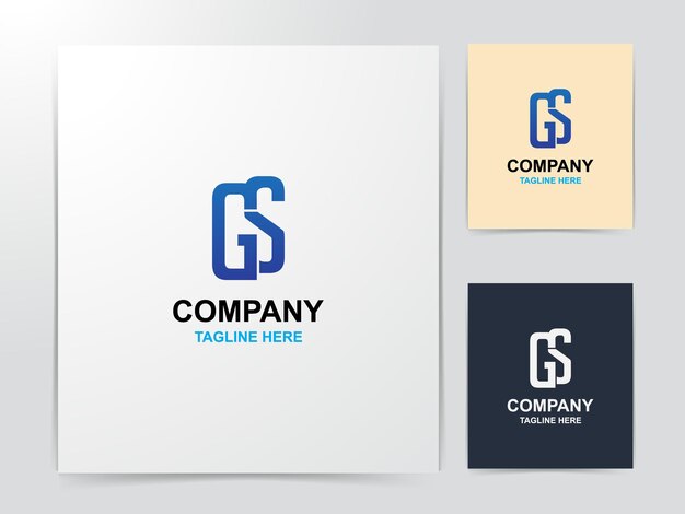 diseño de logotipo creativo gs