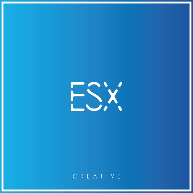 Diseño de logotipo creativo Ilustración vectorial de logotipo mínimo Monograma de logotipo