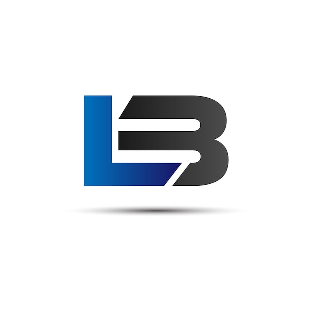 Diseño de logotipo creativo de letra LB