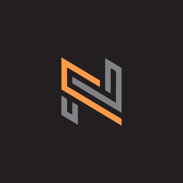 Diseño de logotipo creativo letra N