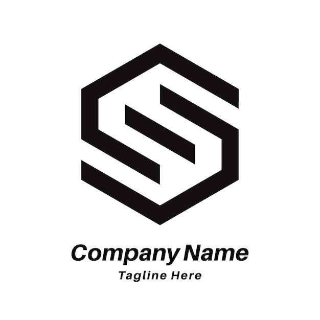 Diseño de logotipo creativo de letra S.