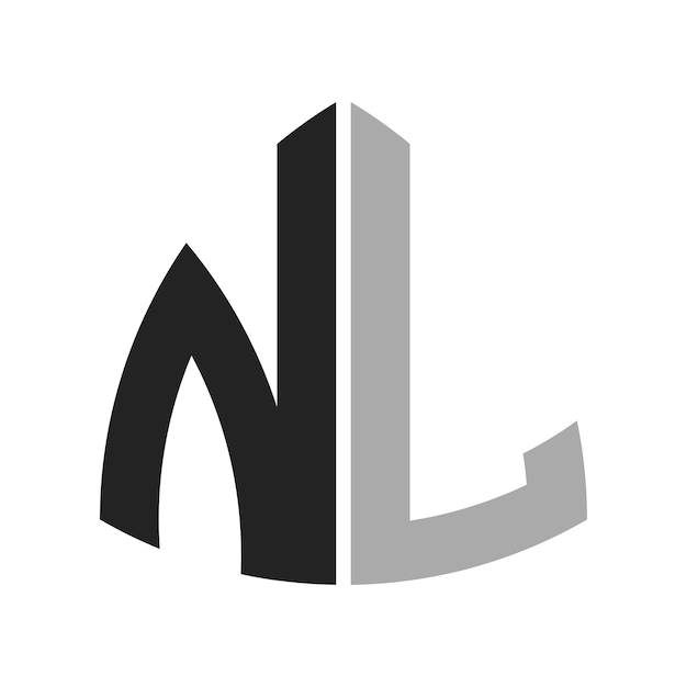 Diseño de logotipo creativo moderno Letra NL Icono para cualquier negocio y empresa