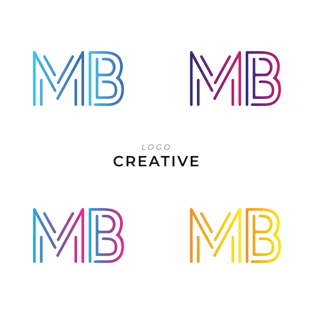 Diseño de logotipo creativo posterior Diseño de Logotipo creativo de marca personalizada Ilustración vectorial