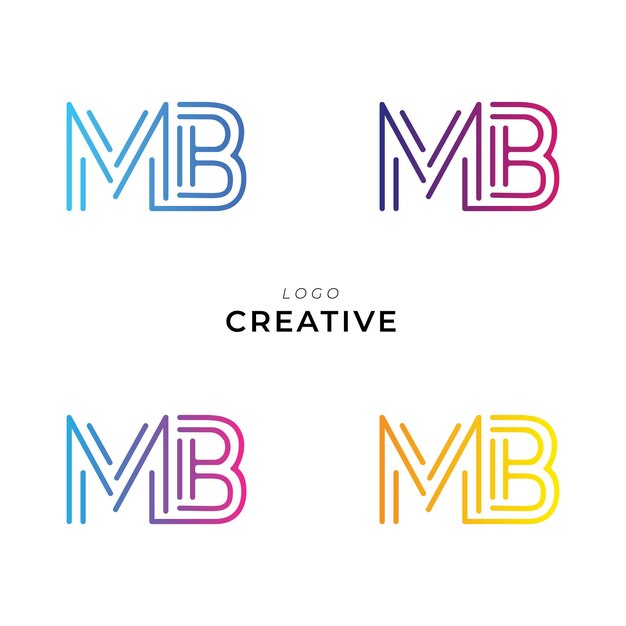 Diseño de logotipo creativo posterior Diseño de Logotipo creativo de marca personalizada Ilustración vectorial