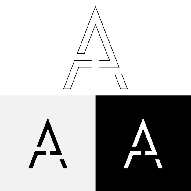 Un diseño de logotipo creativo posterior Ilustración vectorial Logotipo letras Logotipo Premium Vector Logotipo creativo