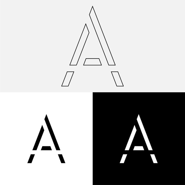 Un diseño de logotipo creativo posterior Ilustración vectorial Logotipo letras Logotipo Premium Vector Logotipo creativo