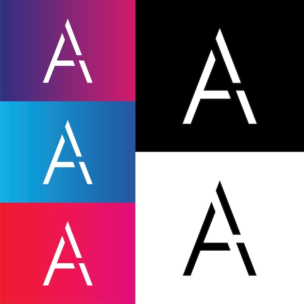 Un diseño de logotipo creativo posterior Ilustración vectorial Logotipo letras Logotipo Premium Vector Logotipo creativo