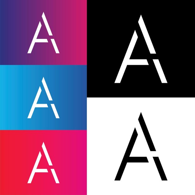 Un diseño de logotipo creativo posterior Ilustración vectorial Logotipo letras Logotipo Premium Vector Logotipo creativo