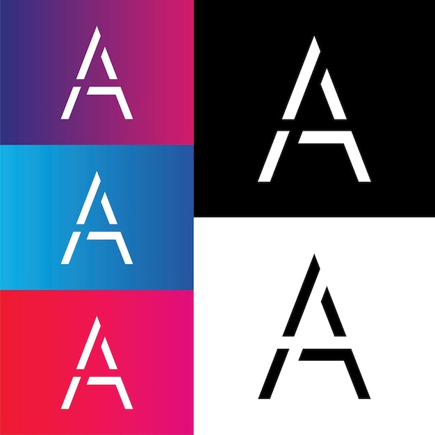 Un diseño de logotipo creativo posterior Ilustración vectorial Logotipo letras Logotipo Premium Vector Logotipo creativo