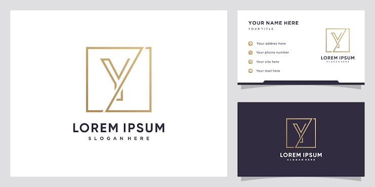 Vector diseño de logotipo creativo último inicial y vector premium