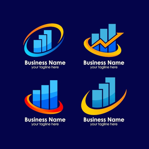 Vector diseño de logotipo de crecimiento empresarial hasta