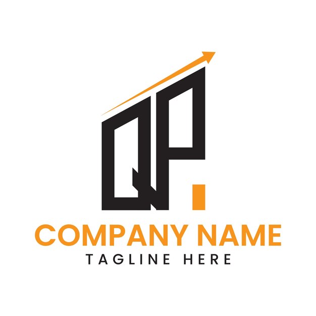 Diseño de logotipo de crecimiento de flecha minimalista
