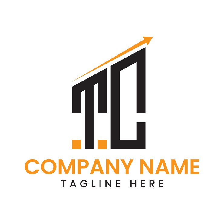 Vector diseño de logotipo de crecimiento de flecha minimalista