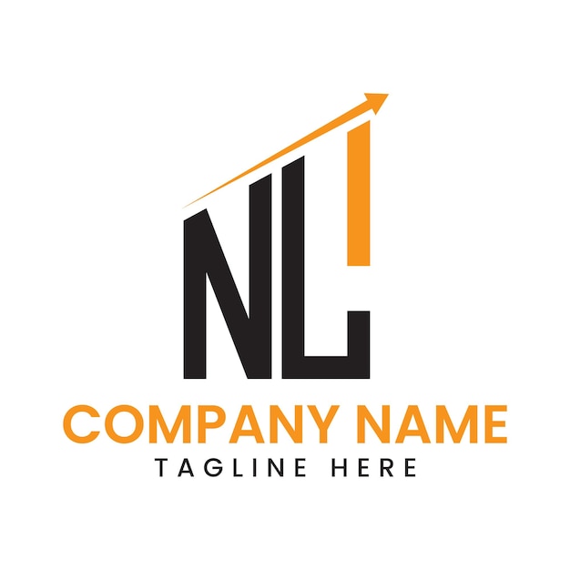 Diseño de logotipo de crecimiento de flecha minimalista