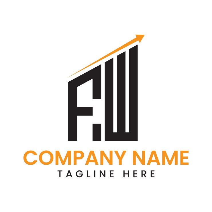 Vector diseño de logotipo de crecimiento de flecha minimalista