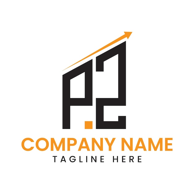 Diseño de logotipo de crecimiento de flecha minimalista
