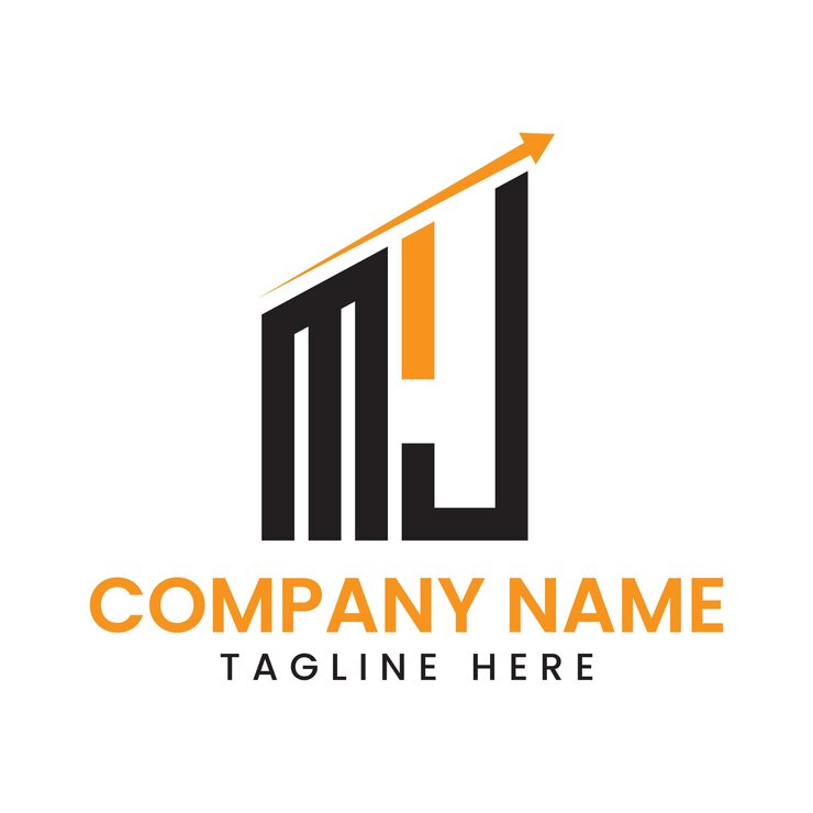 Vector diseño de logotipo de crecimiento de flecha minimalista
