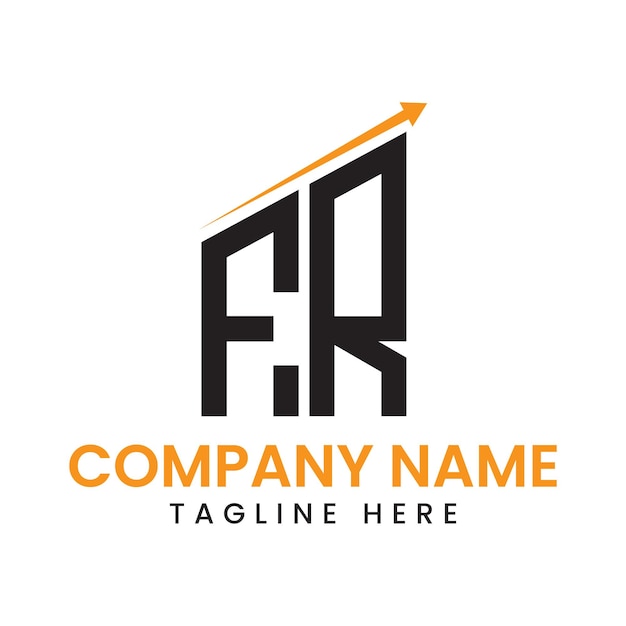 Diseño de logotipo de crecimiento de flecha minimalista