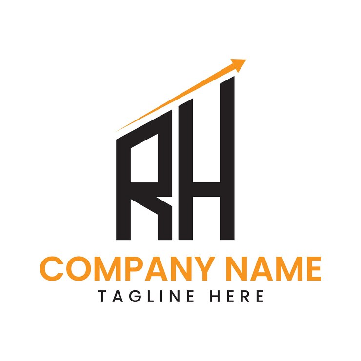 Vector diseño de logotipo de crecimiento de flecha minimalista