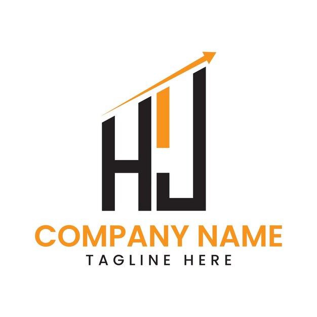 Diseño de logotipo de crecimiento de flecha minimalista