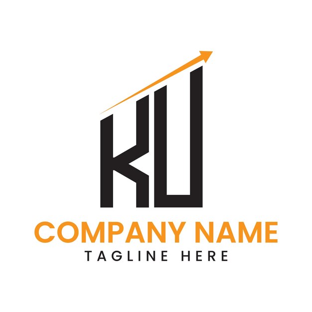 Diseño de logotipo de crecimiento de flecha minimalista