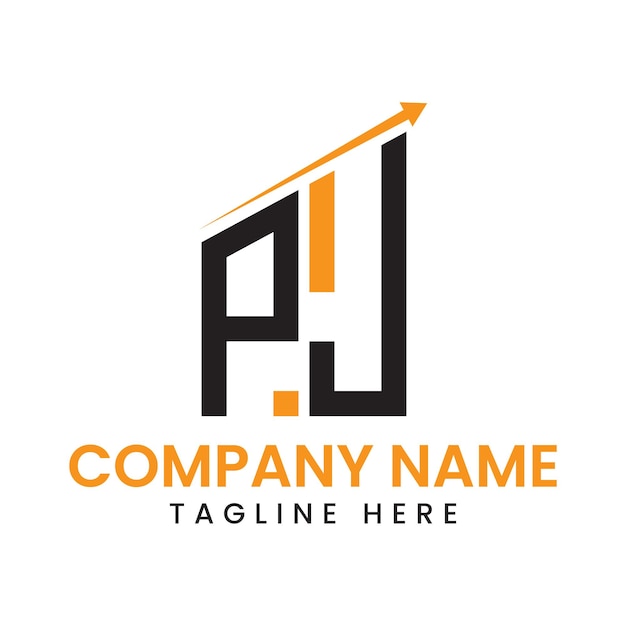 Diseño de logotipo de crecimiento de flecha minimalista