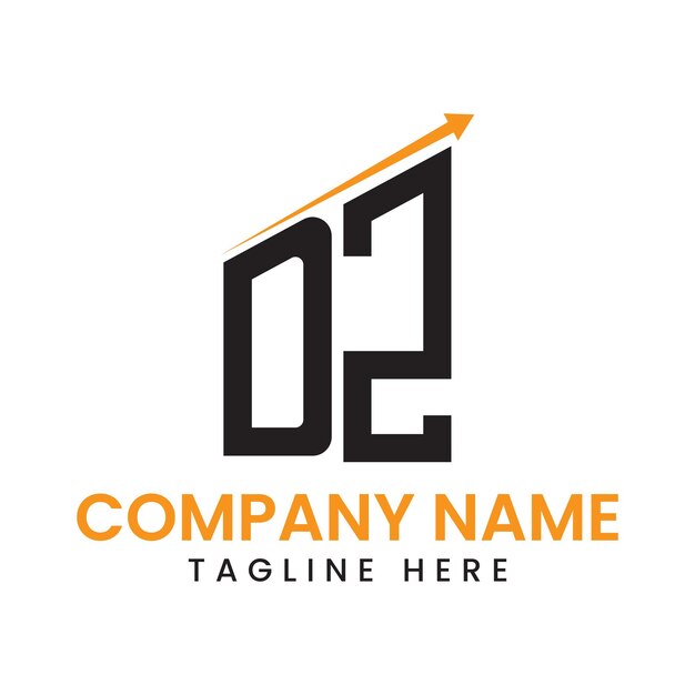 Diseño de logotipo de crecimiento de flecha minimalista